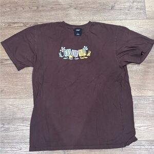 HUF Chocolate Brown Cartoon Graphic Tee